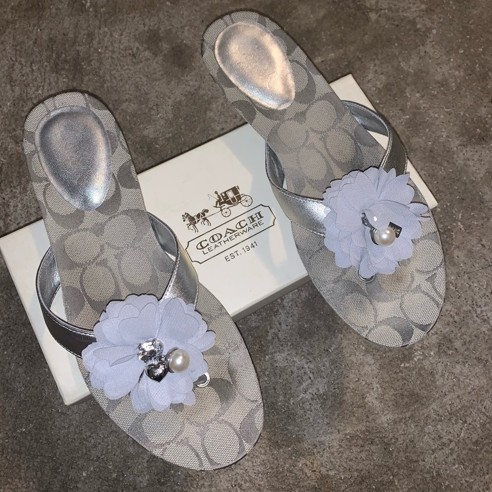 Coach flip flops